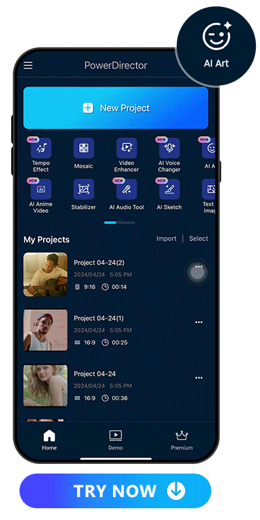 turn a girl photo to a Zelda character with PowerDirector's AI Art feature